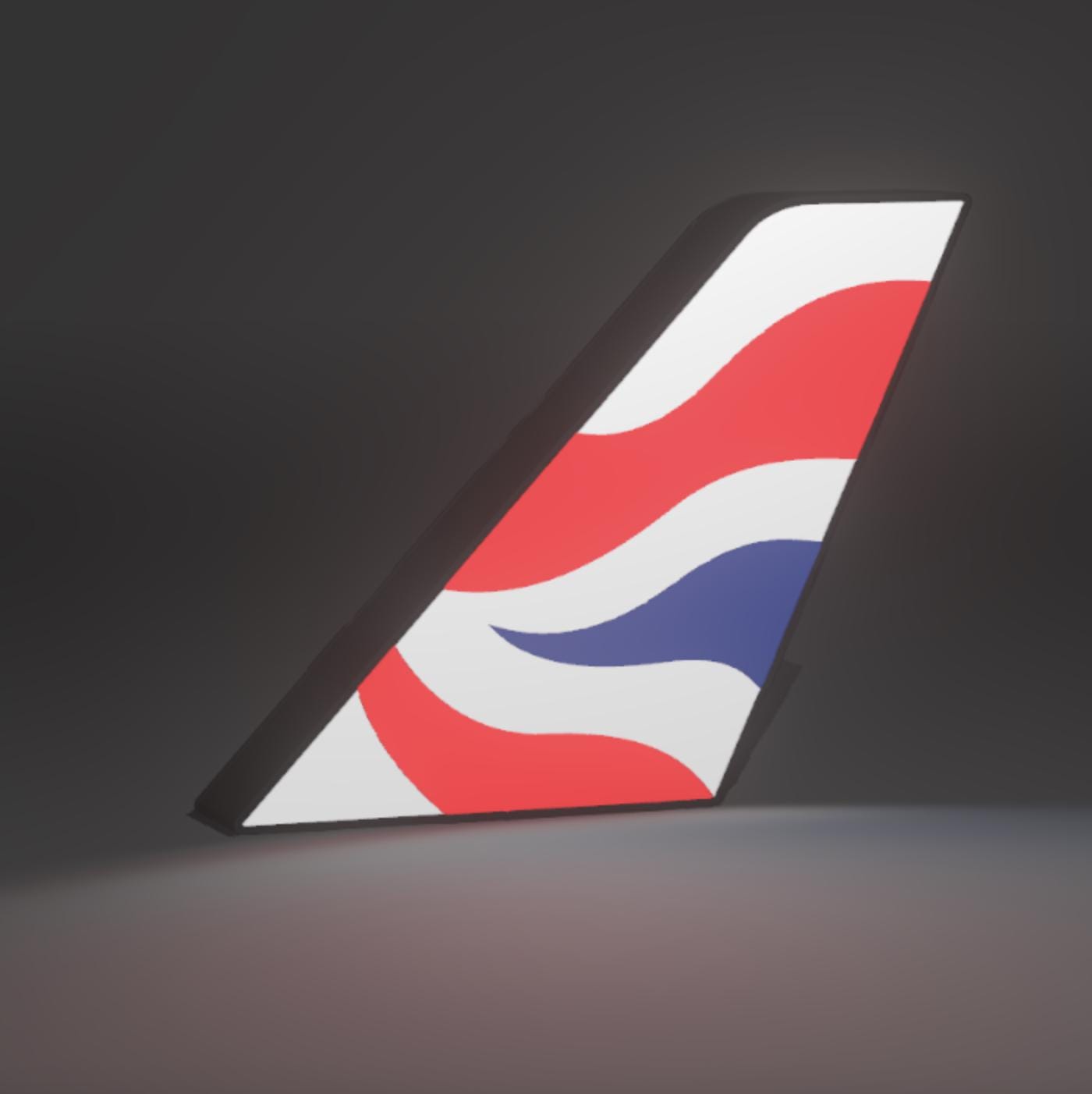 British Airways Tailfin Lightbox