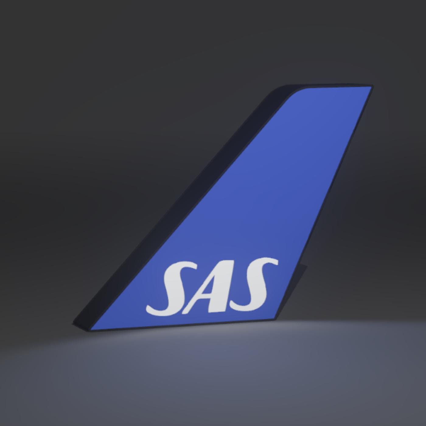 SAS Scandinavian Airlines Tailfin Lightbox