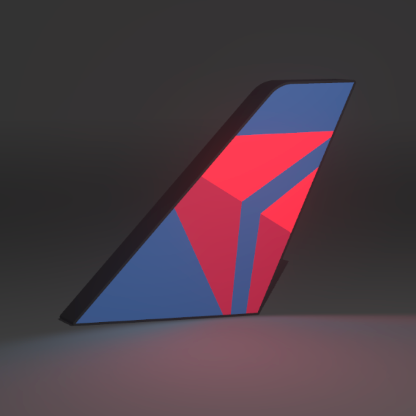 Delta Air Lines Tailfin Lightbox