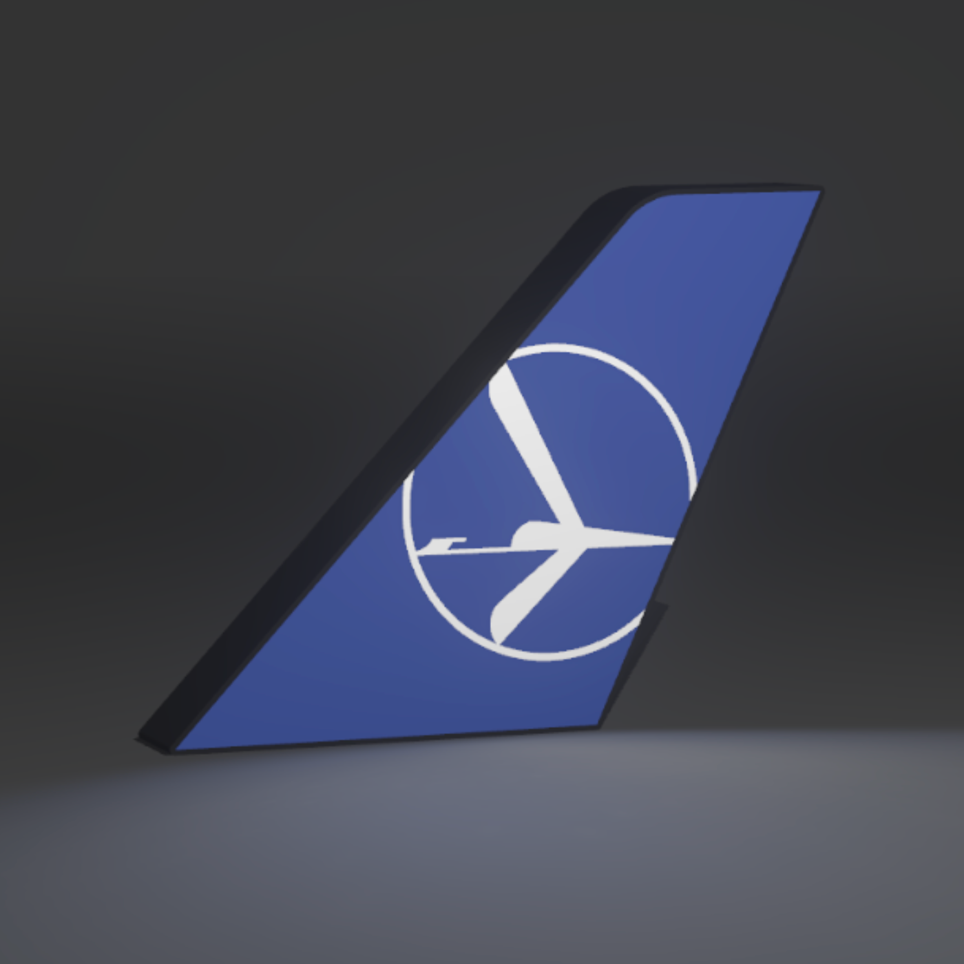 LOT Polish Airlines Tailfin Lightbox