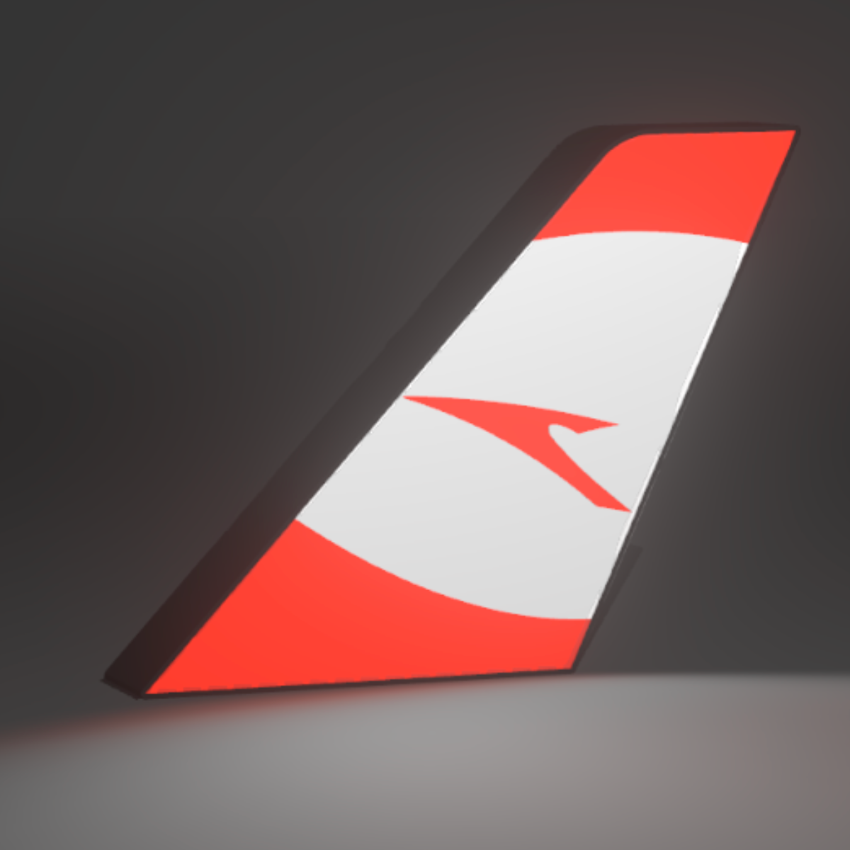 Austrian Airlines Tailfin Lightbox