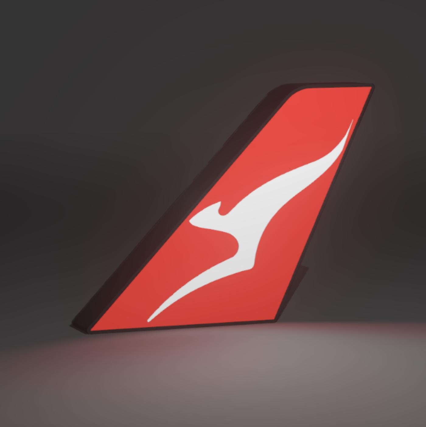 Qantas Tailfin Lightbox