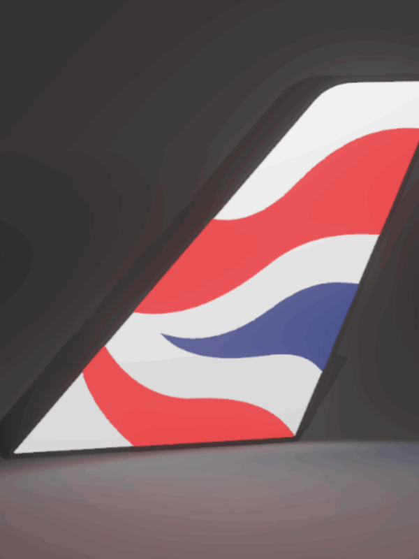 British Airways Tail Fin Lightbox